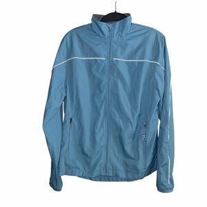 New Balance Light Blue and Gray Raincoat Size M